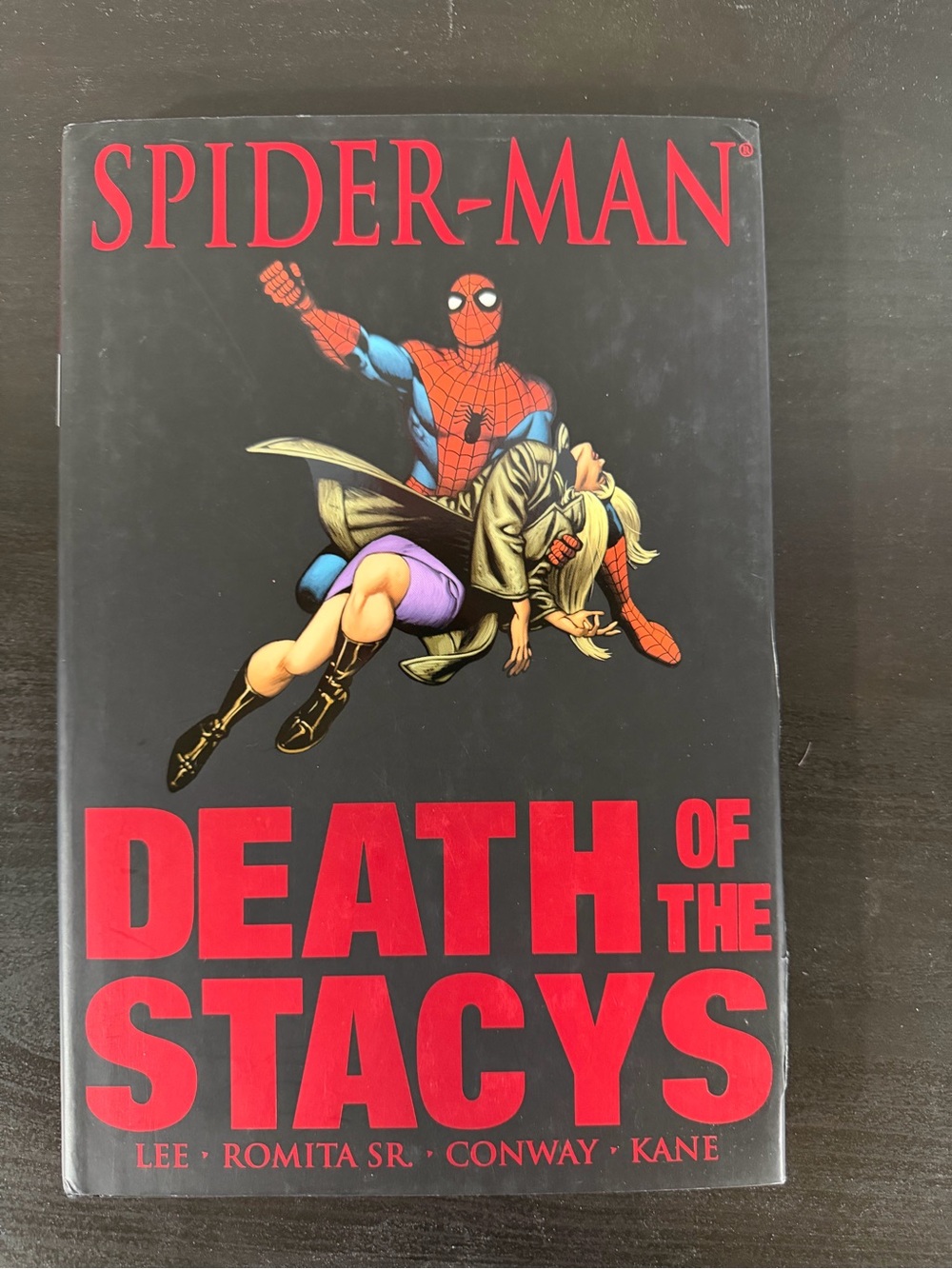 Spider-Man Death of the Stacy Comic Book Hardcopy